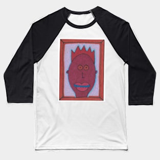 Man with Spiky Hair Baseball T-Shirt